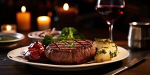 easy dinner recipe steak with potato and red wine